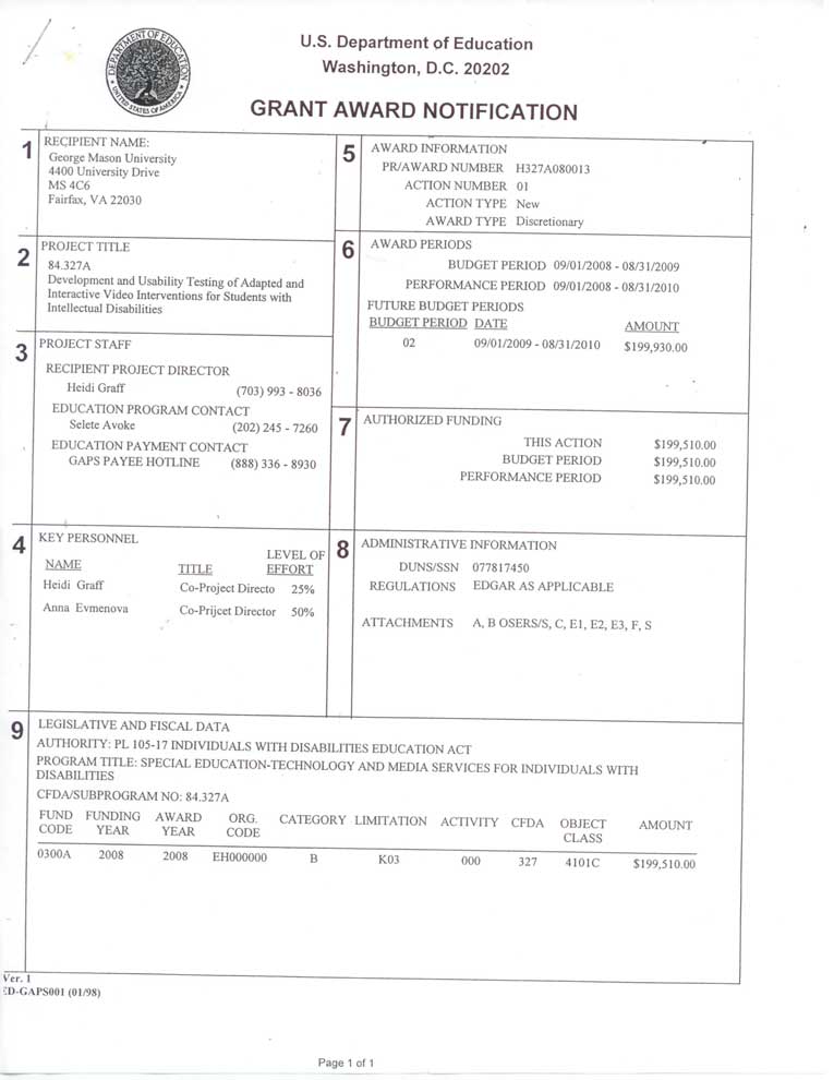 grant award scan