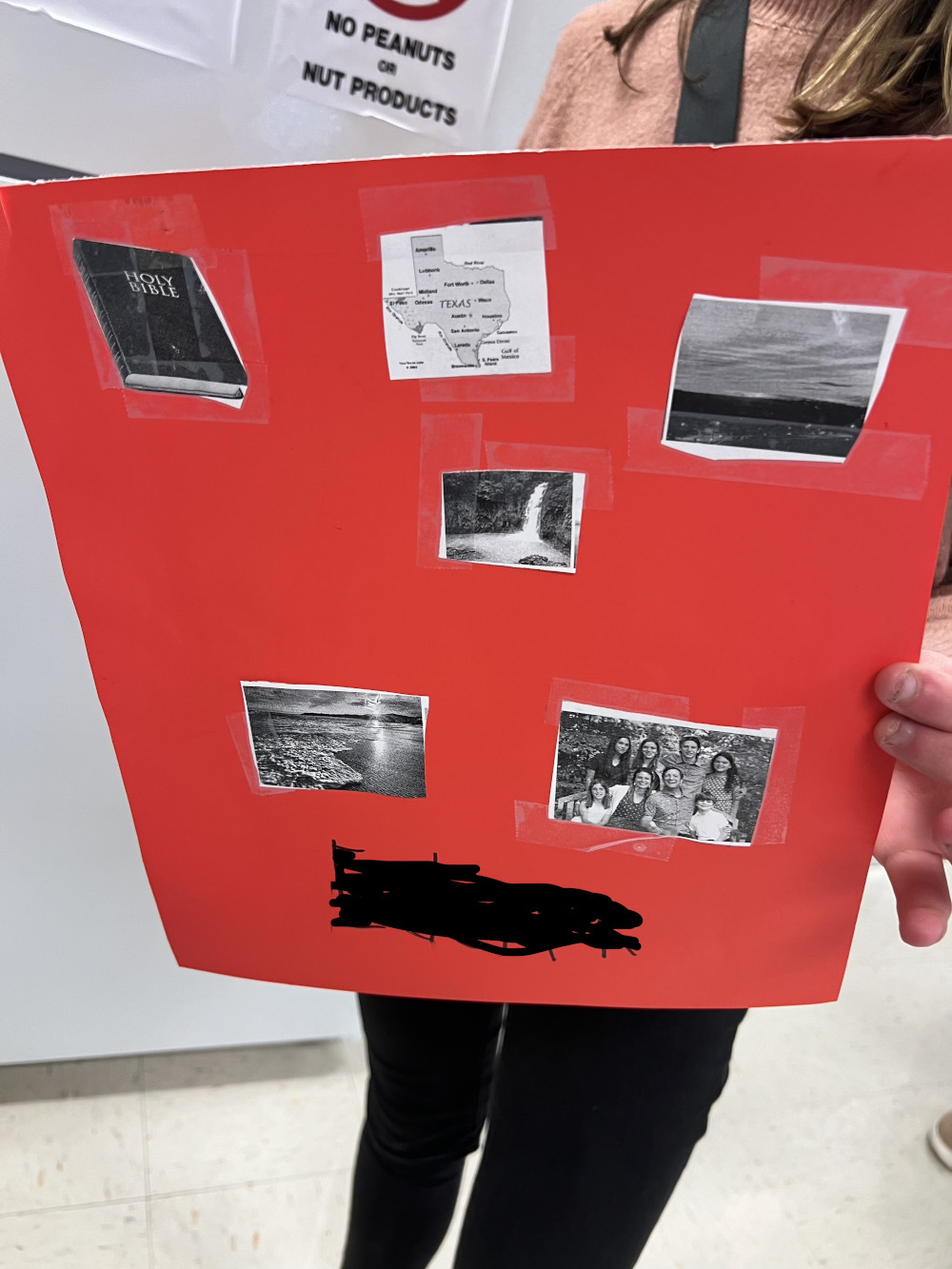 An example of a BRBW vision board activity completed by a young adult and her family at home during Session 1